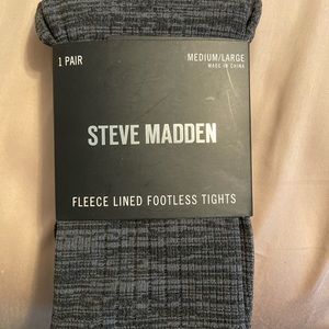 Steve Madden fleece lined footless tights